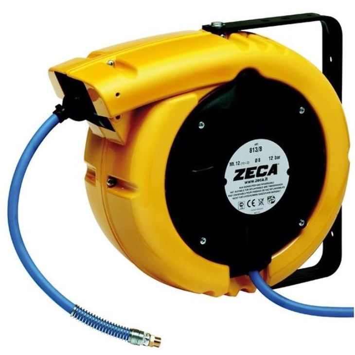 Matériel pour le chantier et l'atelier - Zeca - Enrouleur tuyau air 8 mm PVC 10+2 mtr-8138 - 8138