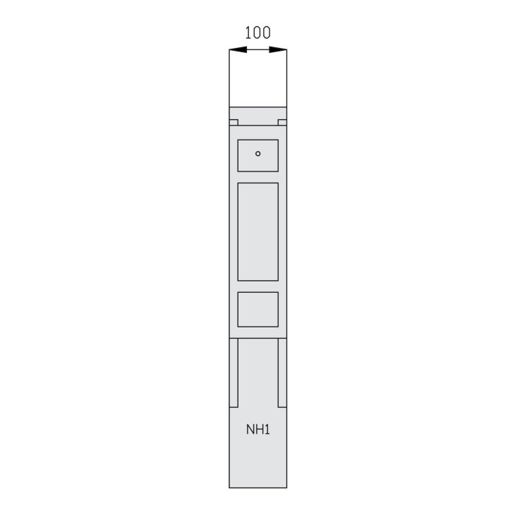 Modul 100 mm breit