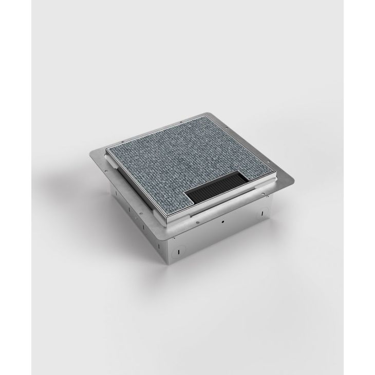 Boïte de sol 8908HB - 8 modules (8x UTE), avec couvercle recouvrable