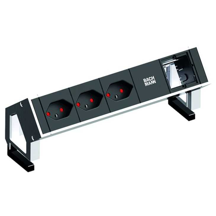 DESK2 4 modulen (3x CH T13 90° 1x Lege mod)wit RAL9010