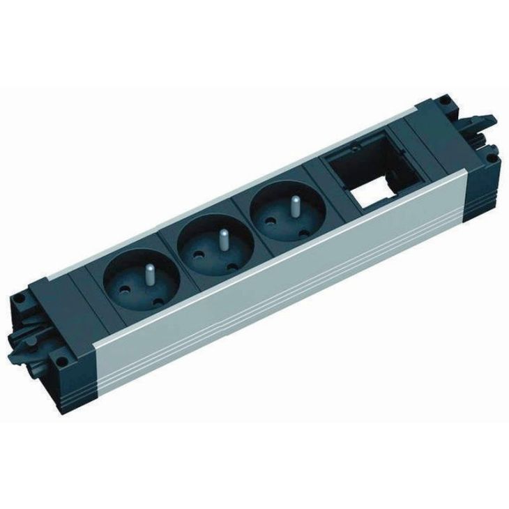 STEP ALU powerstrip 4 modulen (3x UTE 1x Lege mod) GST18i3