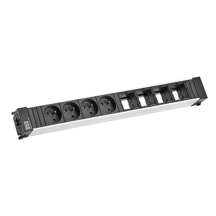 CONFERENCE/TOP FRAME powerstrip 8 modules (4x UTE + 4x MOD VIDE) + 0,2m GST18