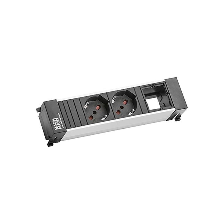 POWER FRAME power unit ALU 2xItalian socket 90° 1xcover for (916.020)