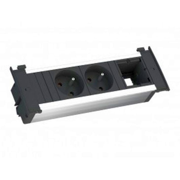 KAPSA power strip 3 modules (2x SCHUKO + 1x MOD VIDE) + 0,2m GST18