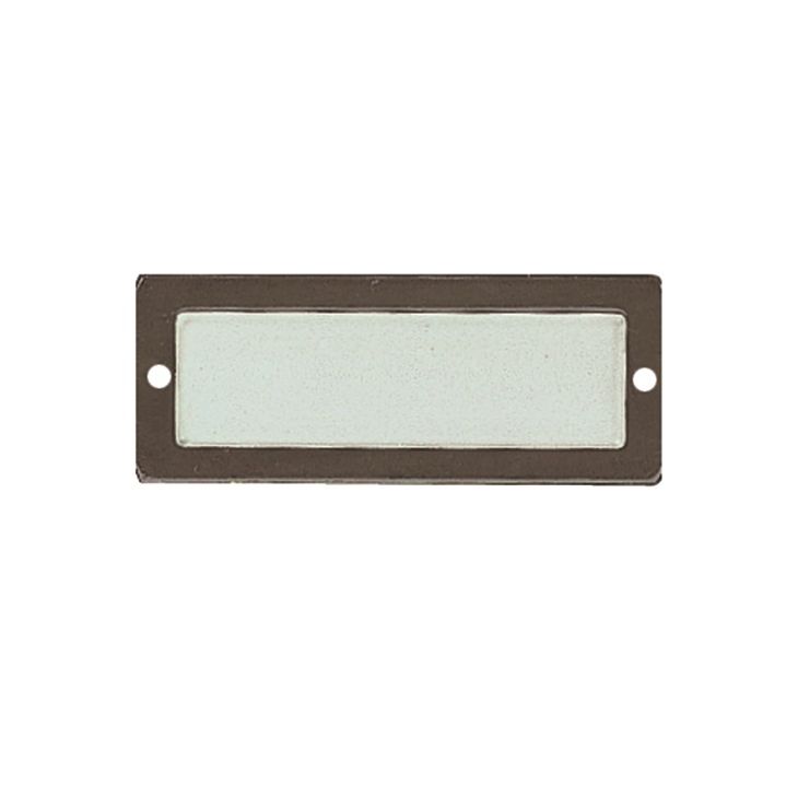 RÄHMCHEN 500-1 R14 Geanodiseerd bruine etiketdrager, buitenafm.: 20 x 58 mm