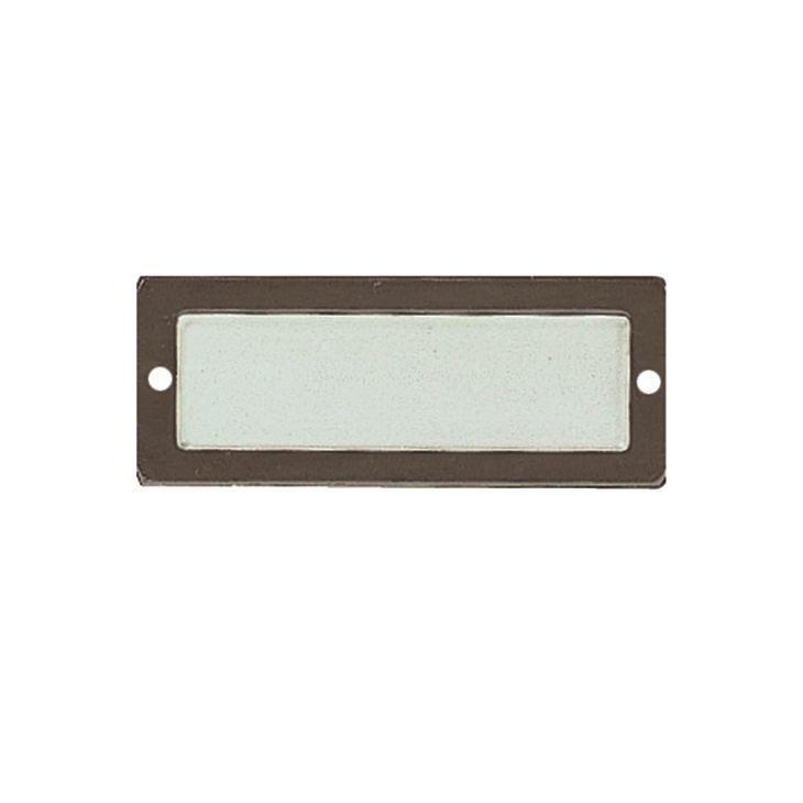RÄHMCHEN 500-1 R14 Geanodiseerd bruine etiketdrager, buitenafm.: 20 x 58 mm