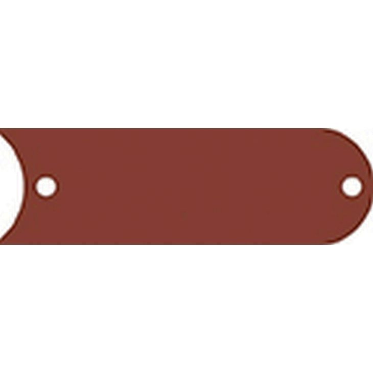 GS 500-10 R14 Geanodiseerd bruine graveerplaat, buitenafm.: 20 x 62 mm