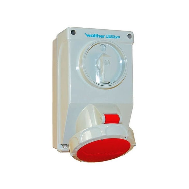 CEE Stopcontact met schakelaar 16A 4P 380V IP6