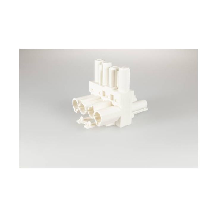 AC166 GVT 3 splitter, 4-pôles, 1 in 2 out, blanc