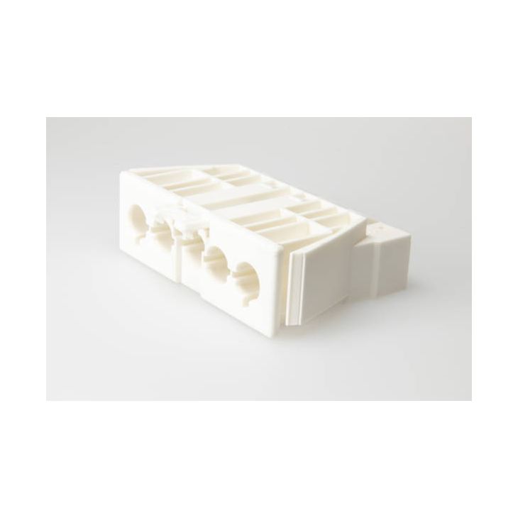 AC166 GEST partie de châssis, 5-pôles, mâle blanc, avec verrouillage