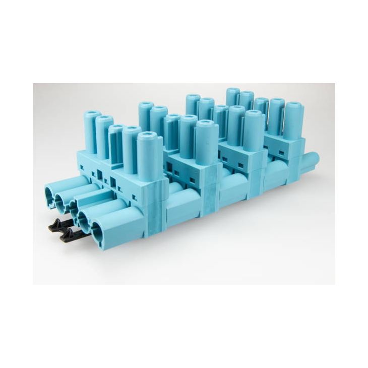 AC166 GVT 6 Splitter, 5-polig, 1 in 5 uit, pastelblauw, DALI