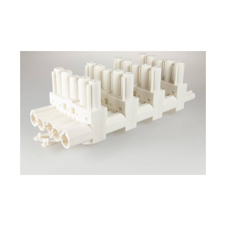 AC166 GVT 6 Splitter, 5-polig, 1 in 5 uit, wit