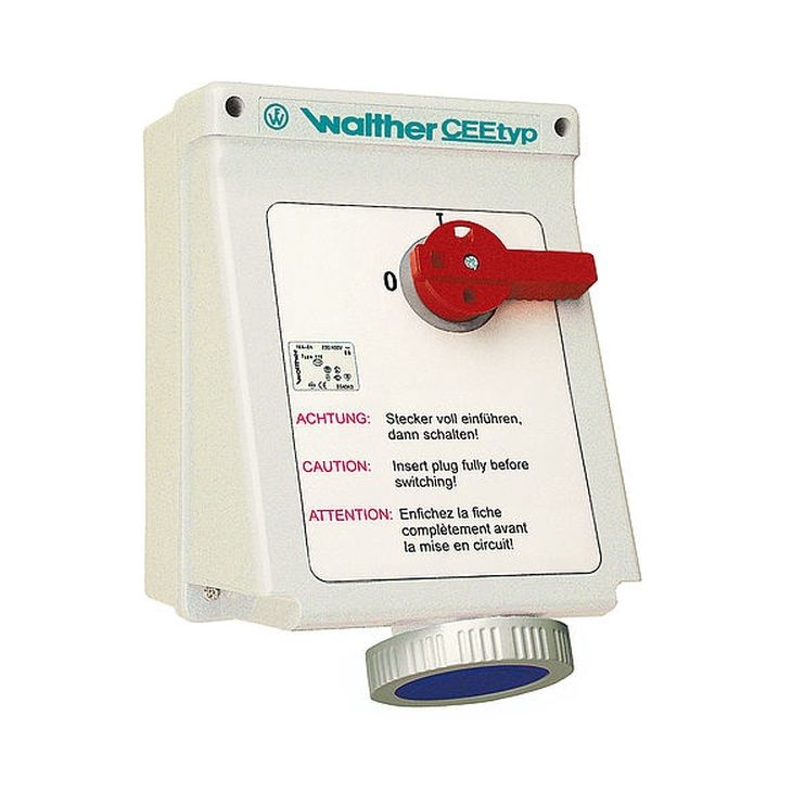 Wandsteckdose 32A 3P 400V 9h IP67