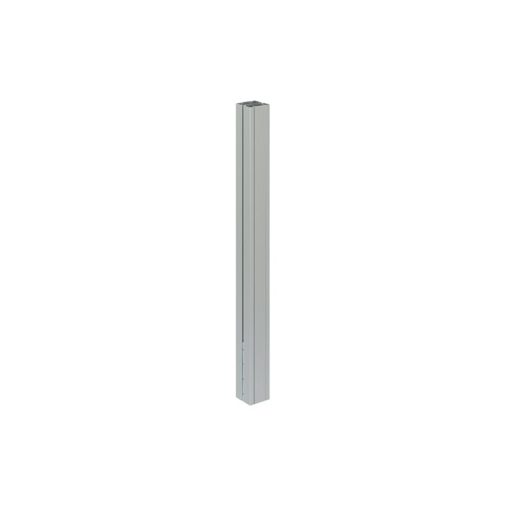 K45 Prolongation colonne NÂ°2B carrée 2 faces - 1 m - Alumini
