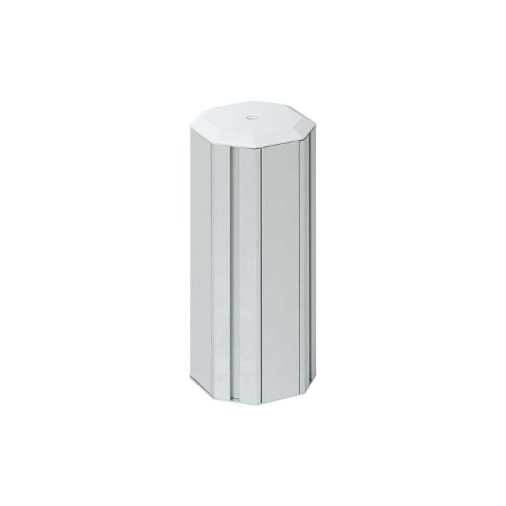 K45 Zuiltje 130x125mm 4 zijden 6x - hoogte 310mm - Aluminium