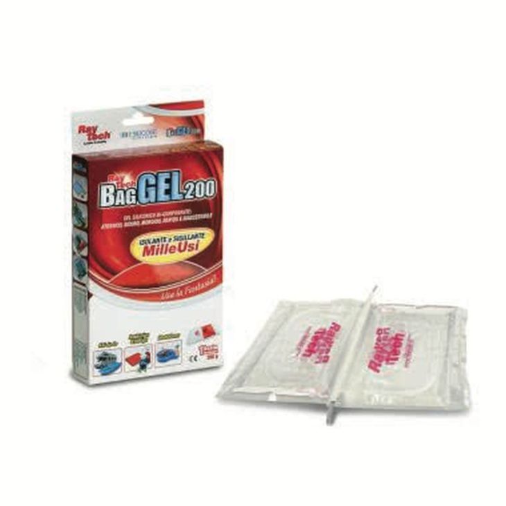 Bag Gel 200-T Gel silicone bi-composant transparent en sachet de 200 gr.