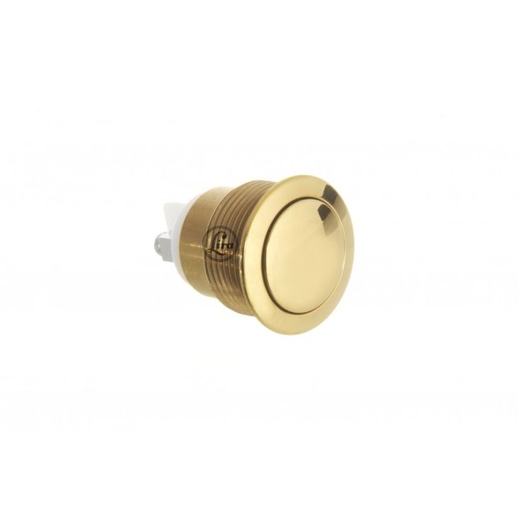 Inbouw knop 18mm goud