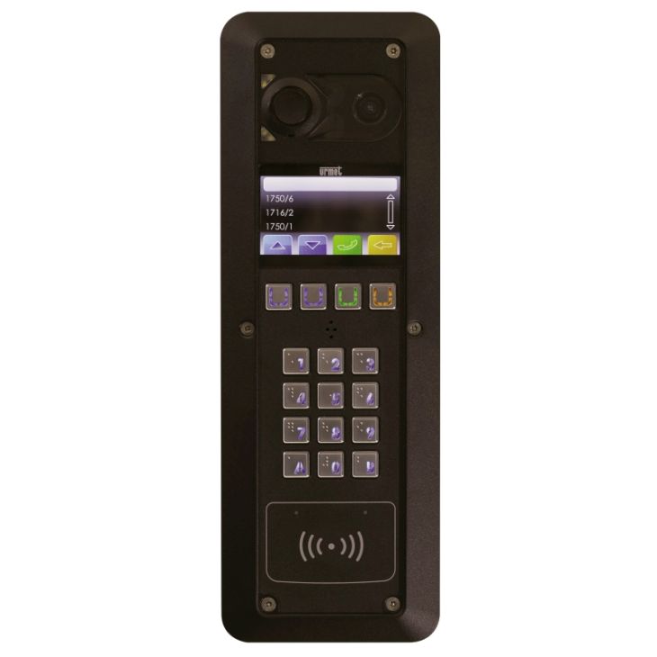 2-SMART deurpost Audio Video met badgelezer en Bluetooth zwart