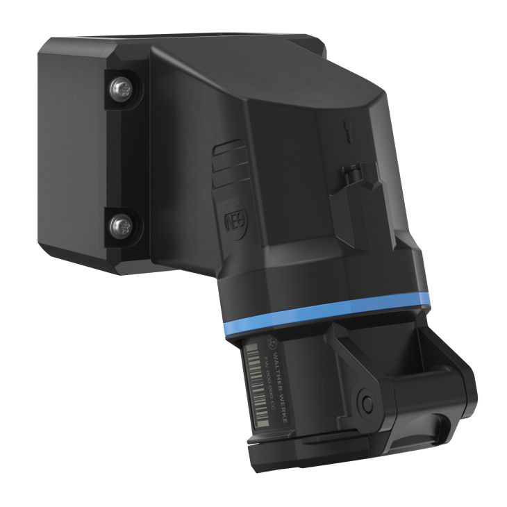 NEO Socle de prise mural 16A 4P 9h IP54 230V avec pince à ressort et socle pivotant