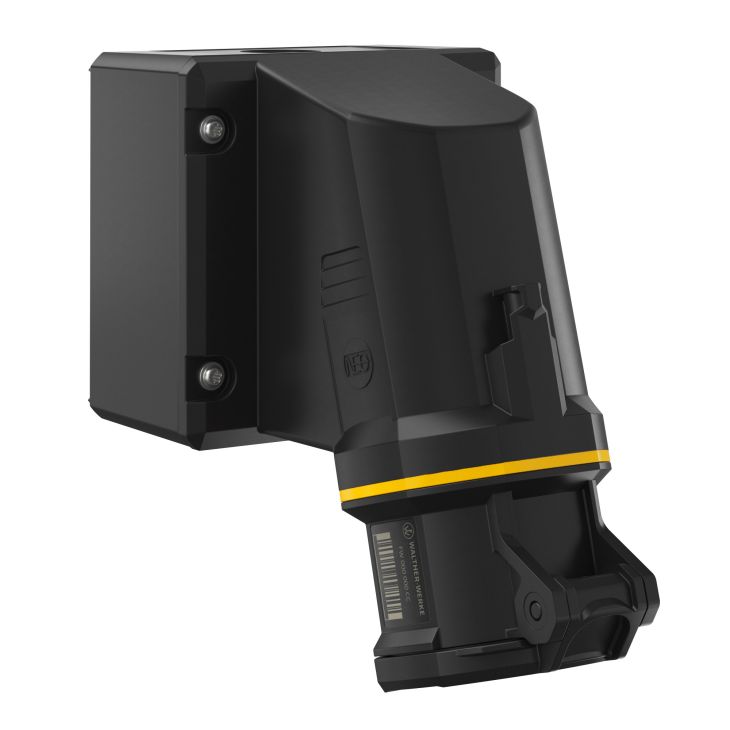 NEO Socle de prise mural 32A 3P 4h IP54 130V avec bornier push-in et socle pivotant
