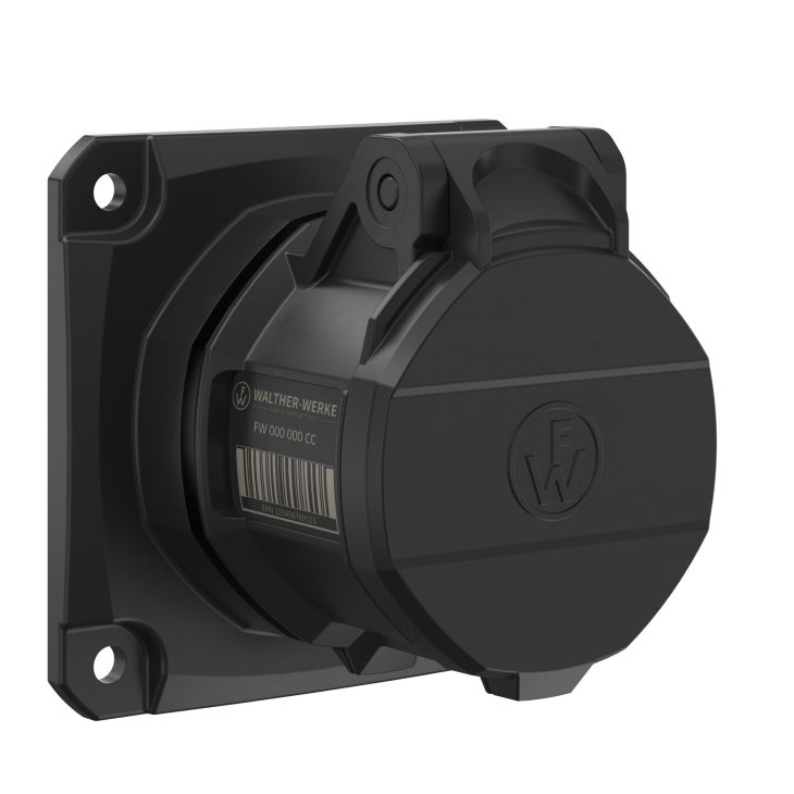 NEO Prise murale droite 16A 4P 5h IP54 500V avec pince à ressort