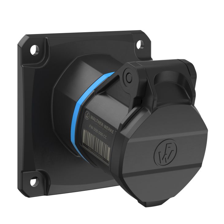 NEO Prise murale coudée 16A 3P 6h IP54 230V avec connexion à vis