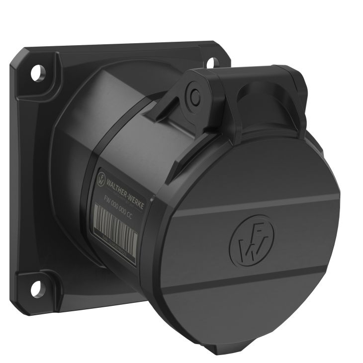 NEO Prise encastrée inclinée 16A 5P 8h IP54 1000V avec cages à  ressort