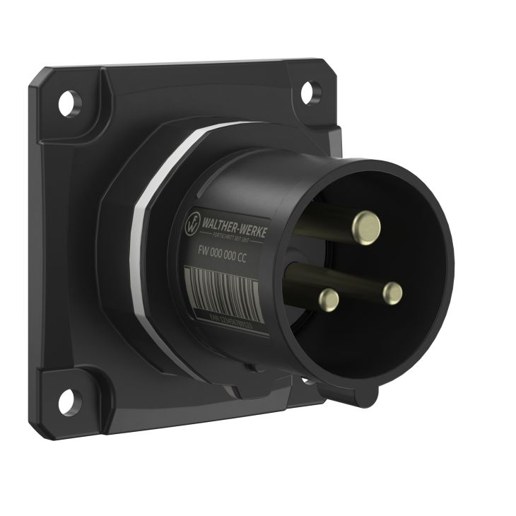 NEO Toestelstekker Recht 16A 3P 12h IP54 1000V met schroefaansluiting