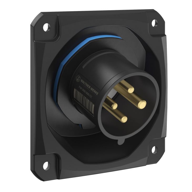 NEO Toestelstekker Schuin 16A 4P 9h IP54 230V met veerklem