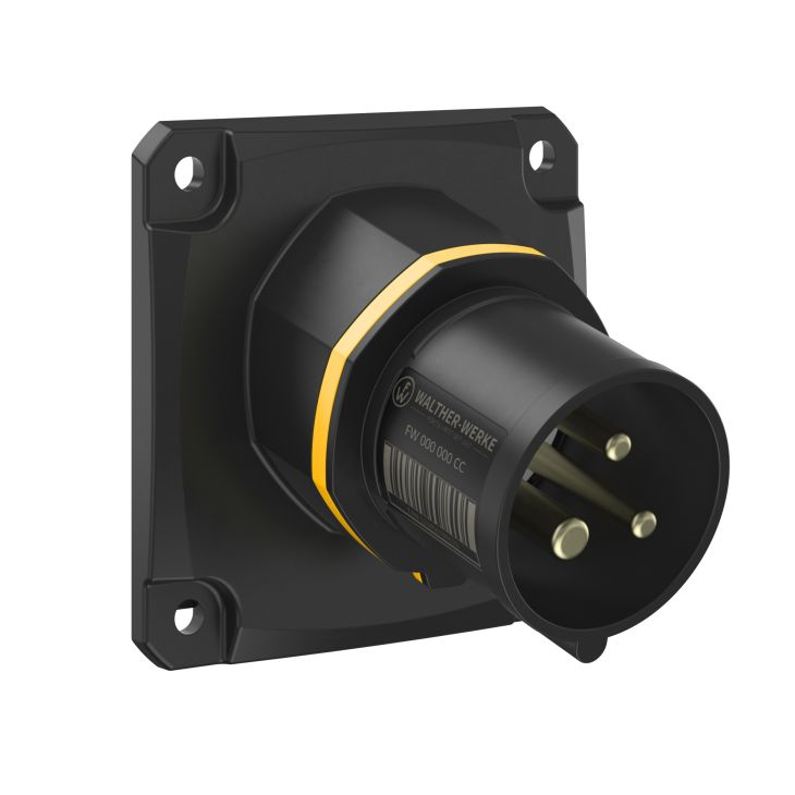 NEO Toestelstekker Schuin 16A 3P 4h IP54 130V met schroefaansluiting