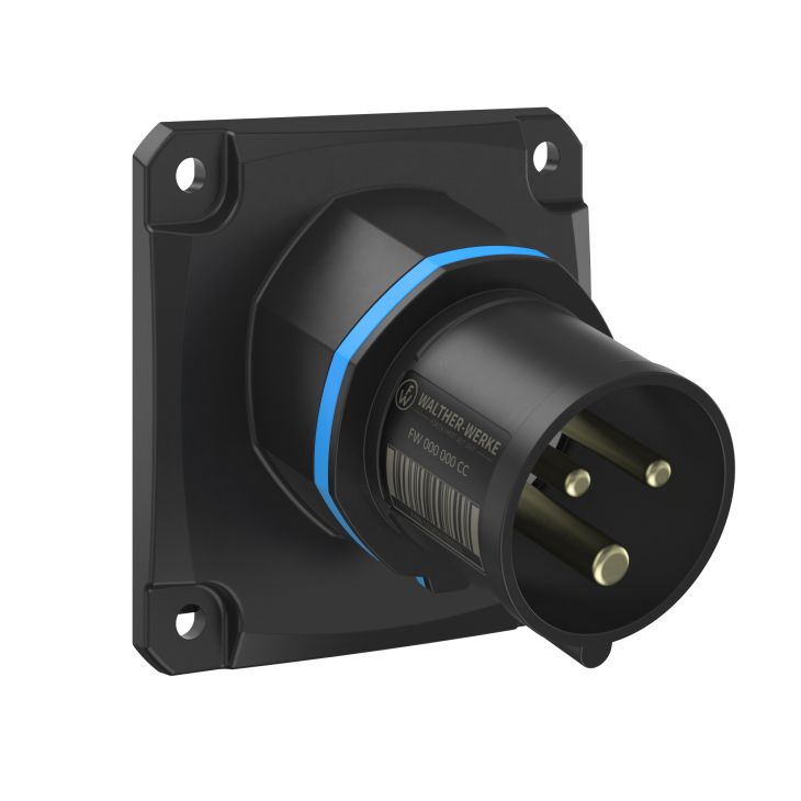 NEO Toestelstekker Schuin 16A 3P 6h IP54 230V met schroefaansluiting