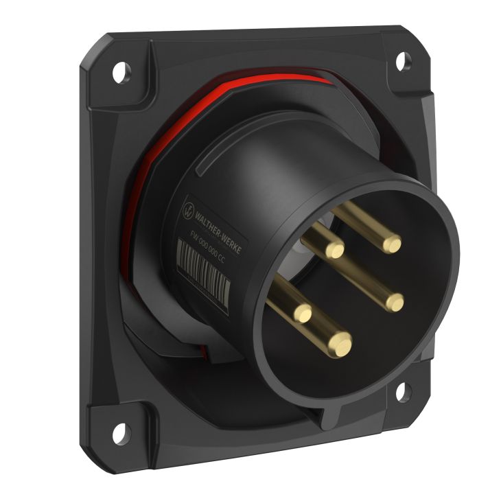 NEO Toestelstekker Schuin 32A 5P 6h IP54 400-440V fasenwisselaar schroeven