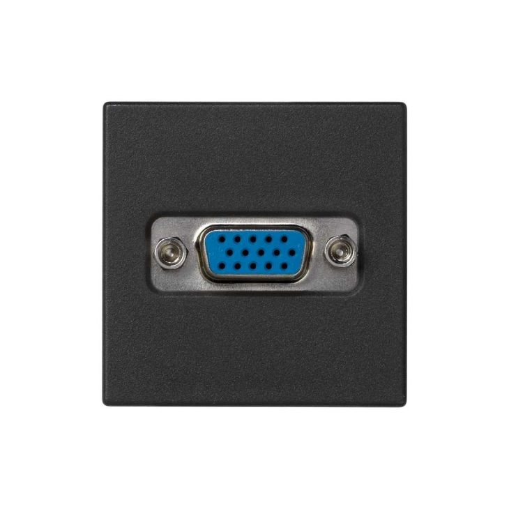 K45 plaat met 1 connector VGA HD15 vrouw Schroefaansluiting