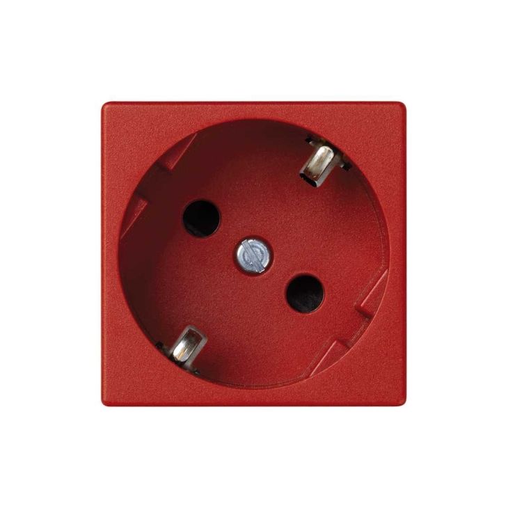 K45 Prise de courant Schuko connexion rapide - Rouge