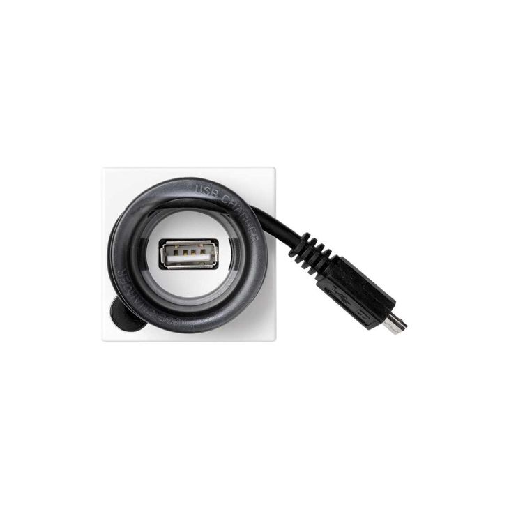 K45 plaat met voeding USB 5V DC en kabelmini USB - Sneeuwwit