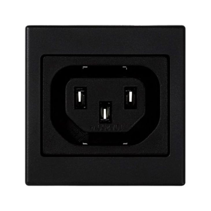 Plaque K45 avec 1 connecteur rapide femele IEC320 - Gris gra