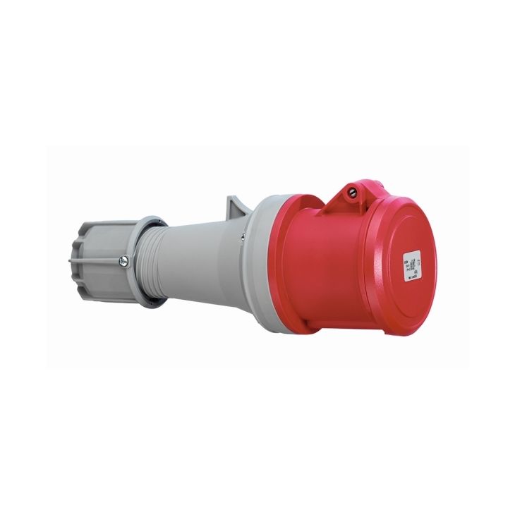 CEE koppeling, IP44, 63A, 5-polig, 500V, 7h, zwart