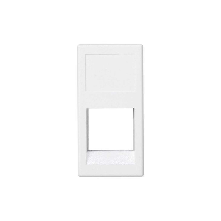 K45 Plaque VDM 1/2 plate sans volet 1 xRJ 45 3M OCKÂ® - Blanc