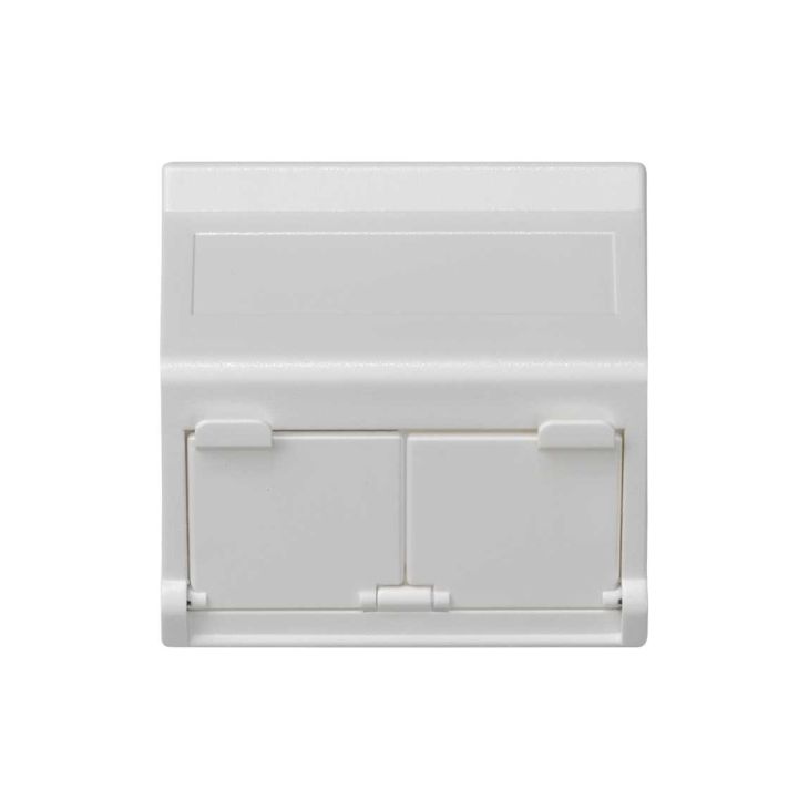 K45 Plaque VDM Incliné avec volet 2 x Modules MD - Blanc ne