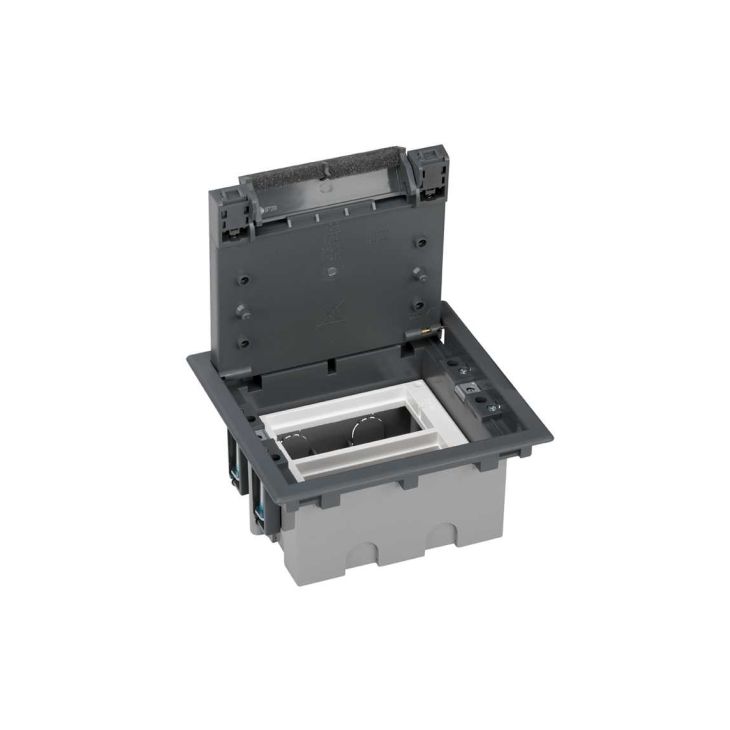 K45 Boîtier de sol 4x K45 profondeur 90mm - Gris