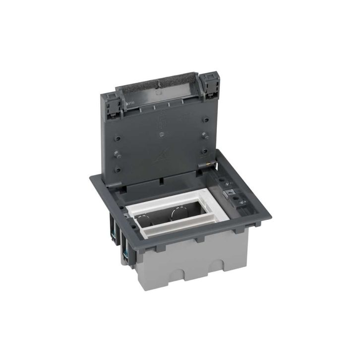K45 vloerdoos 4xK45 70mm diep - grijs