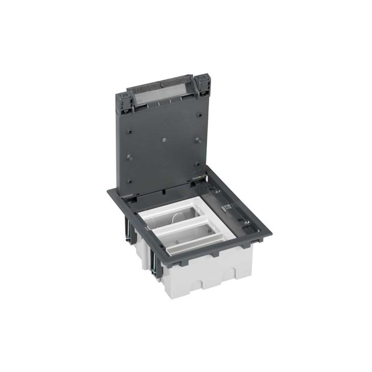 K45 vloerdoos 6XK45 90mm diep - grijs