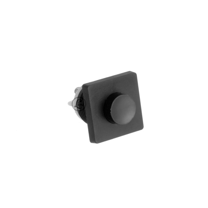 Bouton A Encastrer Pvc Noir /Jaune