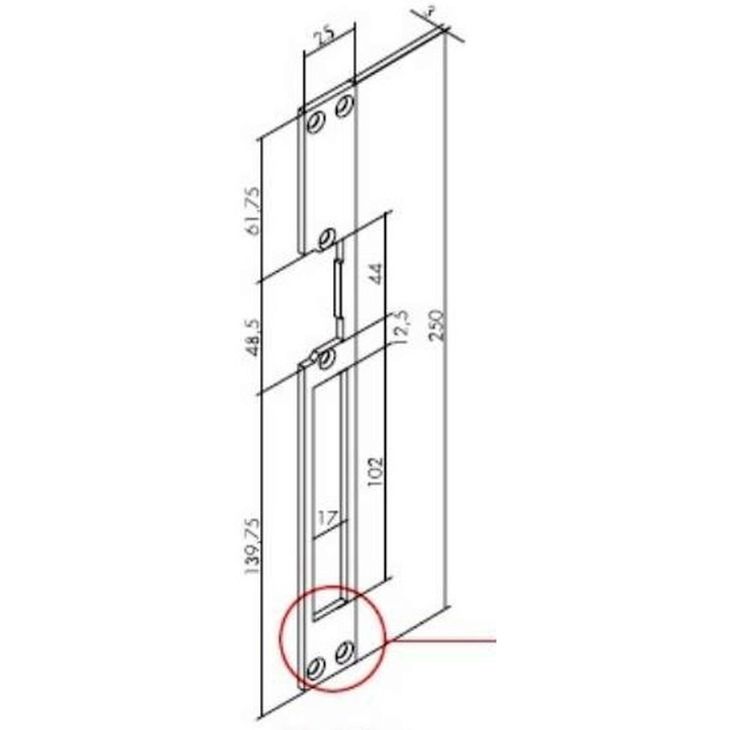 Voorplaat Grijs/Bruin Lang .04 