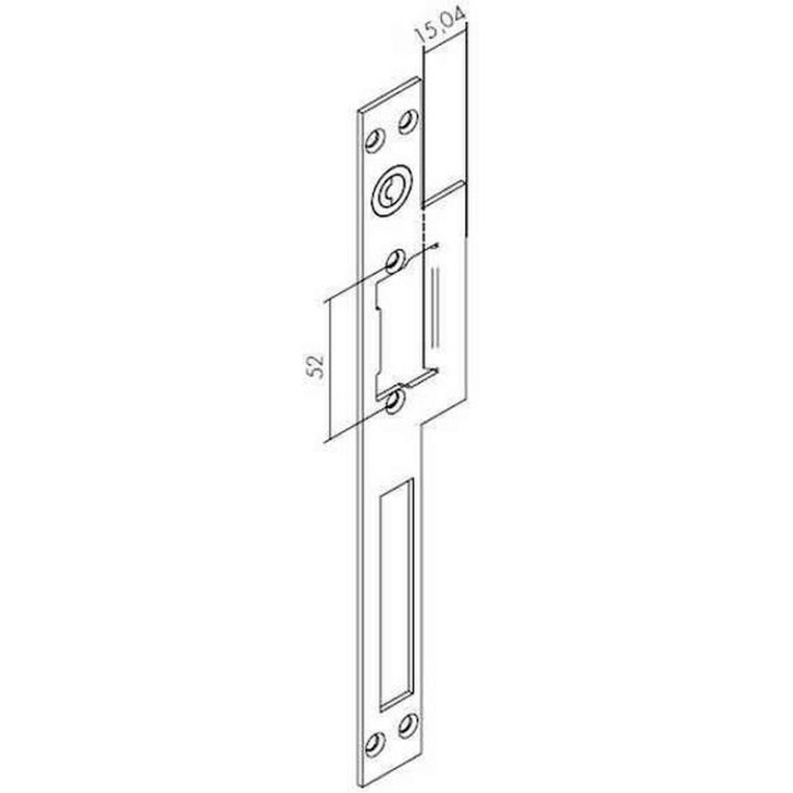 Plaque Avant (Face)Inox Long .21