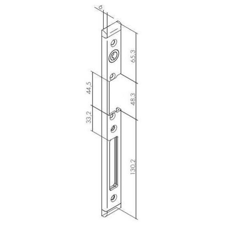 Plaque Avant(Face)Inox Long .23