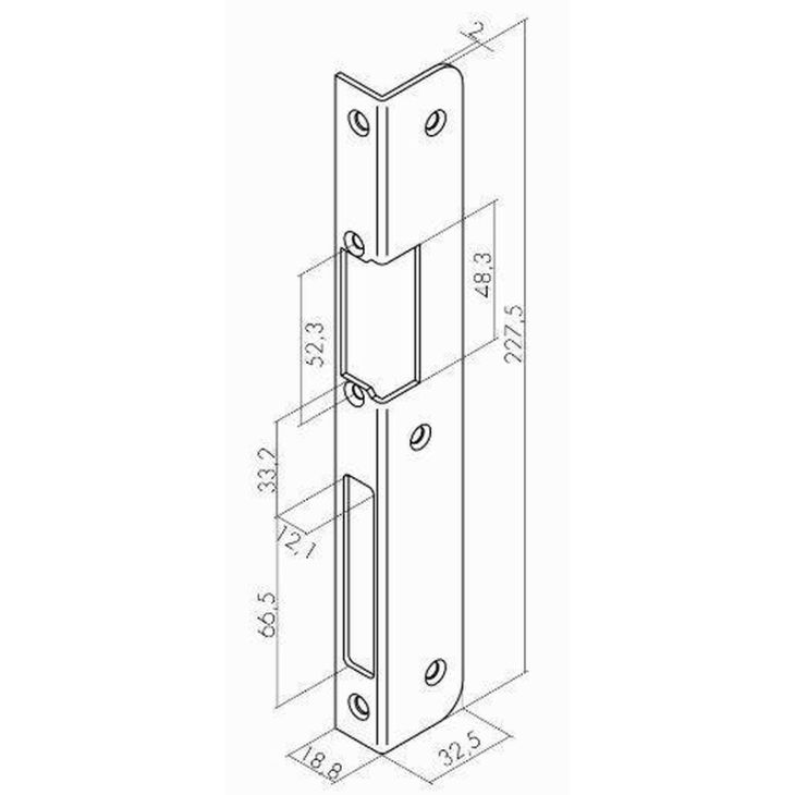 Plaque Avant(Face)Inox (L forme).25