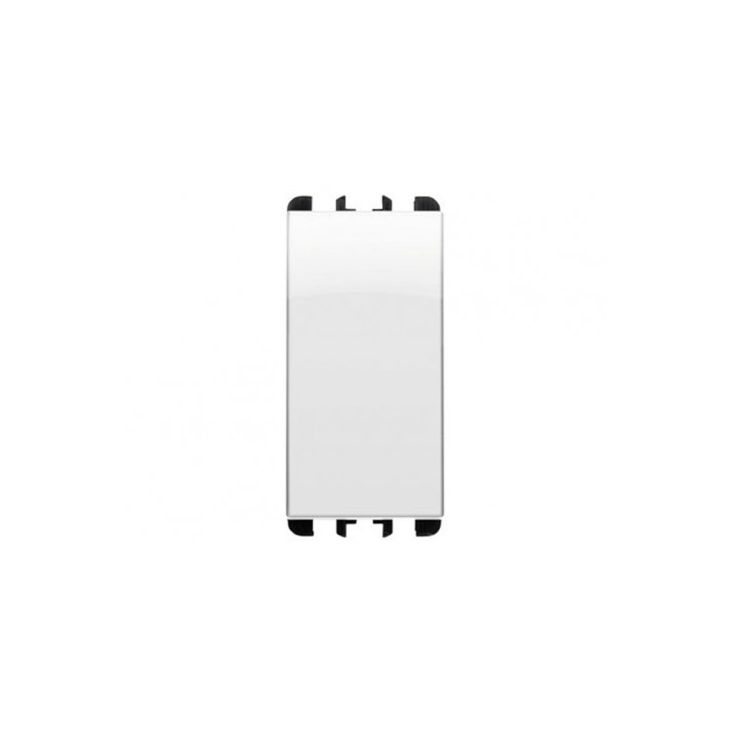 Standaard - Drukknop  10A, 1 mod,sneeuw wit - SU10108BG