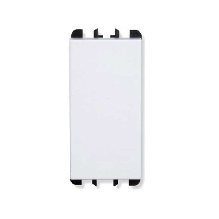 Bouton poussoir  10A, 1 mod, blanc