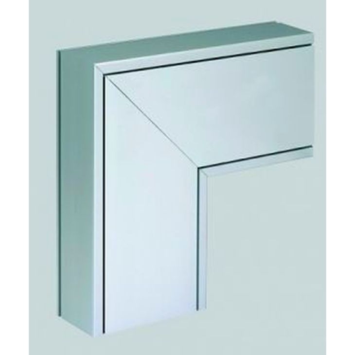 Gestrekte hoek 65x40 - Geanodiseerd aluminium